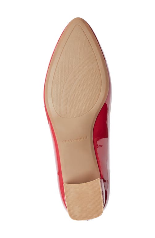 Easy Spirit Nicole Almond Toe Pump In Red