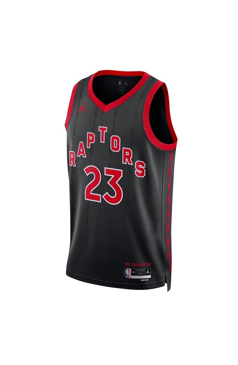 Jordan Brand Unisex Jordan Brand Fred VanVleet Black Toronto Raptors Swingman Jersey - Statement Edition, Alternate, color, 
