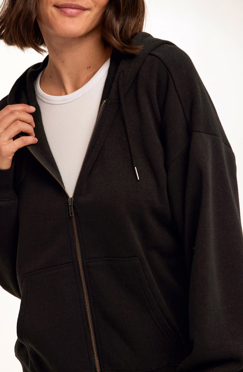 Threads 4 Thought Corissa Oversize Fleece Hoodie, Alternate, color, Black