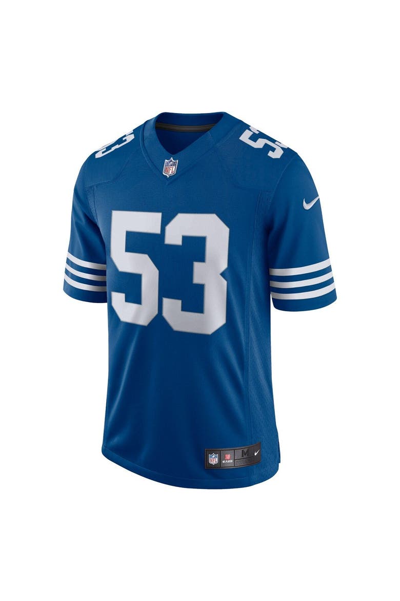 Men's Nike Darius Leonard Royal Indianapolis Colts Alternate Vapor Limited Jersey, Alternate, color, Royal