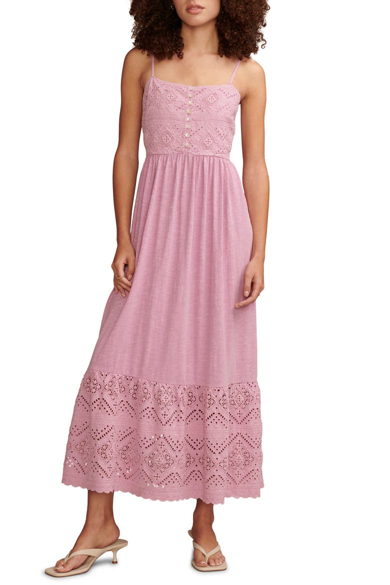 Cutwork Sundress, Main, color, SMOKEY GRAPE