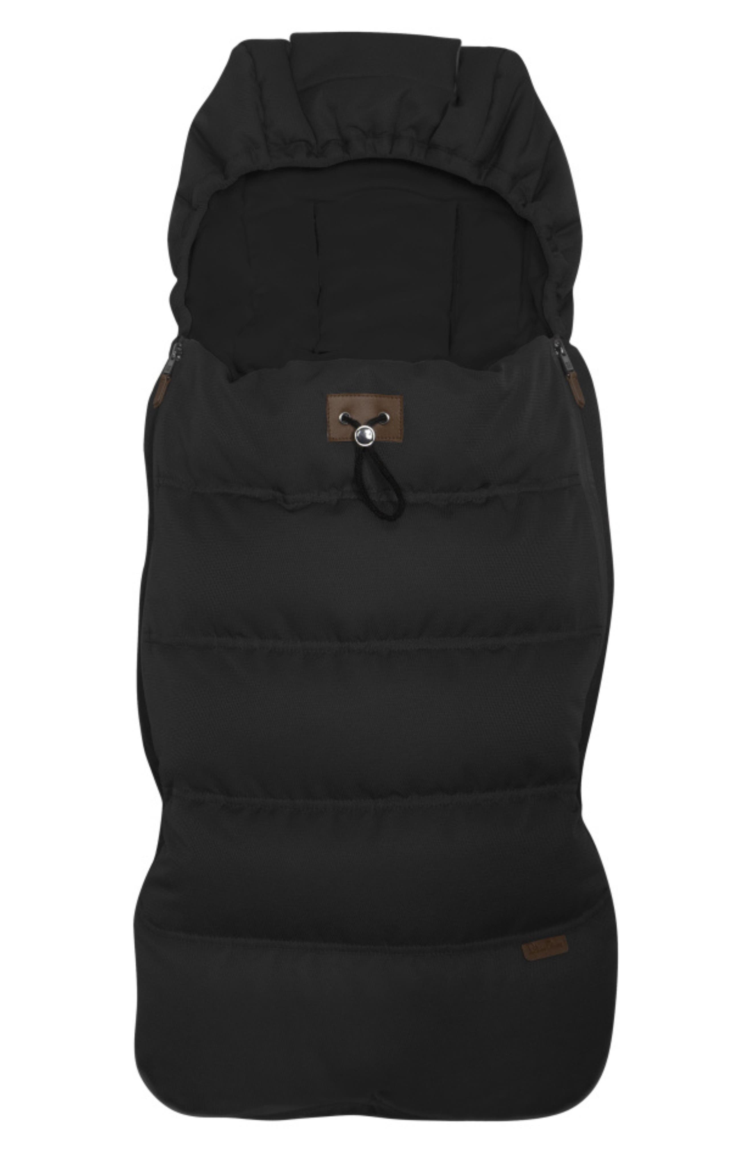 Silver Cross Wave 3 Faux Fur Lined Footmuff in Black 