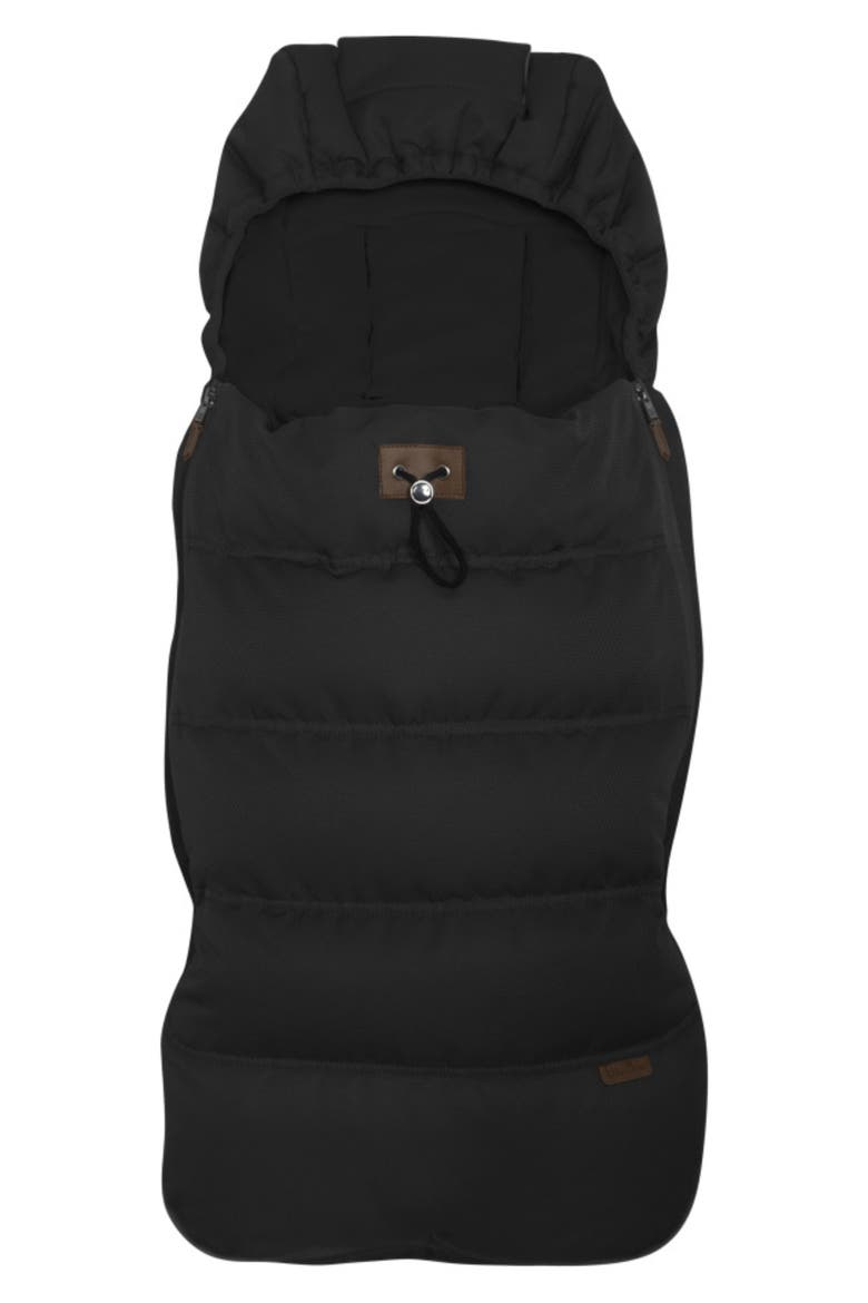 Wave 3 Faux Fur Lined Footmuff, Main, color, BLACK