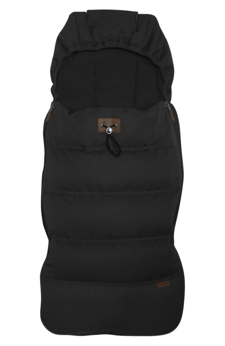 Silver Cross Wave 3 Faux Fur Lined Footmuff, Main, color, Black