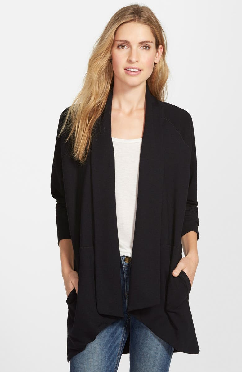 Caslon<sup>®</sup> French Terry Shawl Collar Cardigan, Main, color, 