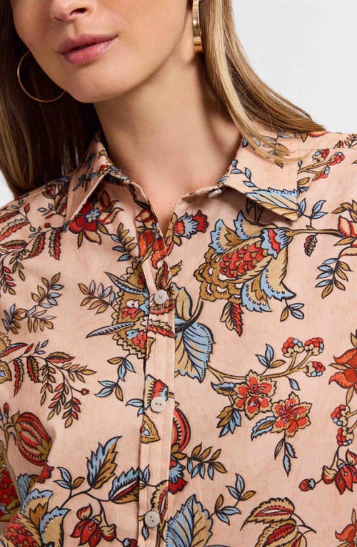 Foxcroft Hampton Autumn Corduroy Shirt In Brown