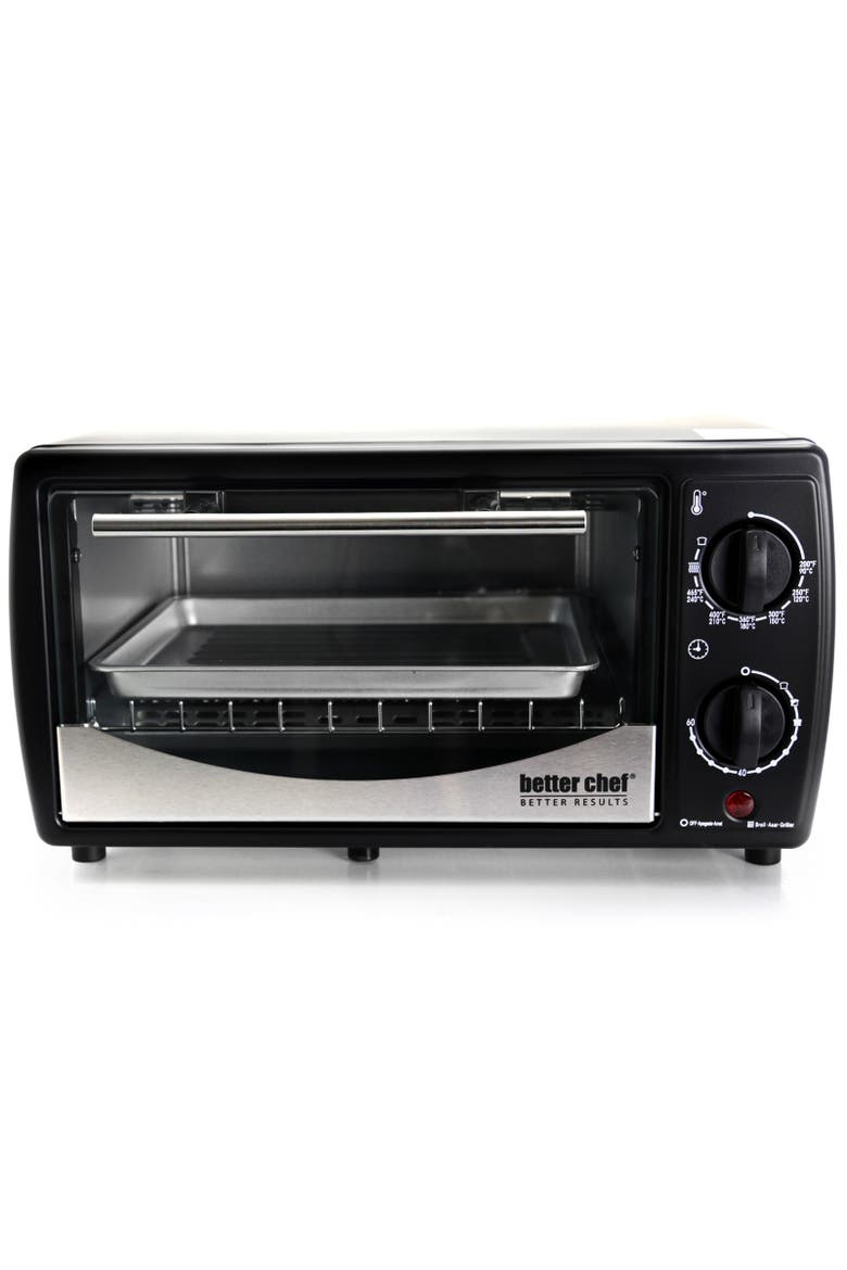 9 Liter Stainless Steel Toaster Oven and Broiler, Alternate, color, Black