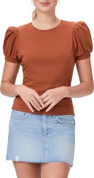 PAIGE Matcha Puff Sleeve T-Shirt
