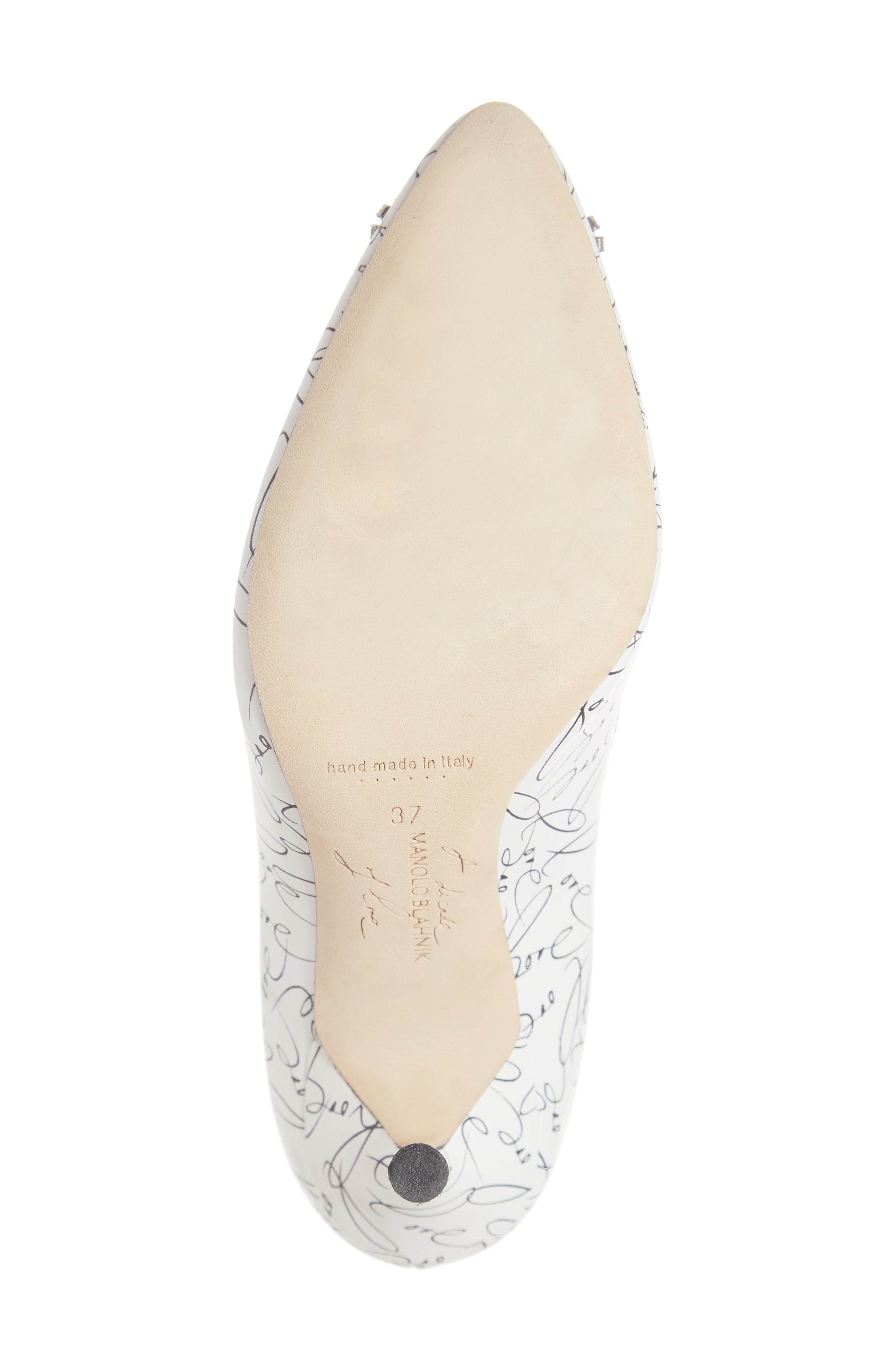 Manolo Blahnik Decade of Love Hangisi Anniversary Embellished Pump, Alternate, color, 