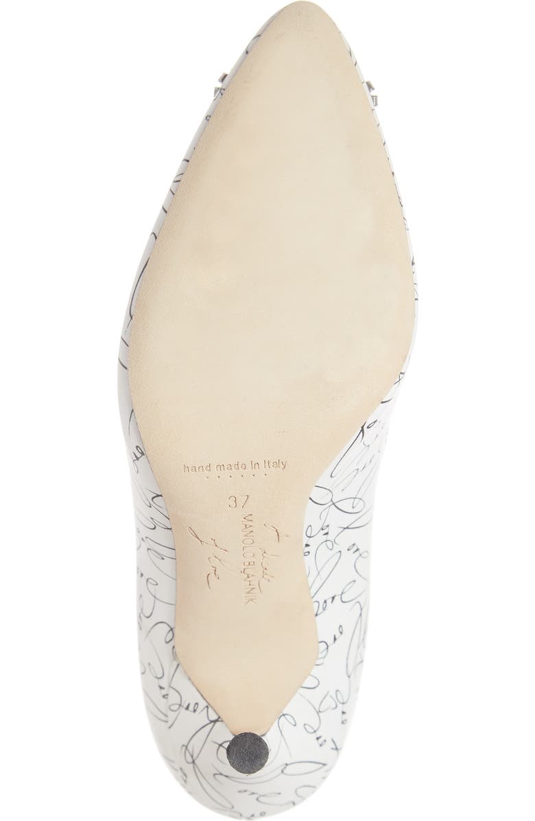 Manolo Blahnik Decade of Love Hangisi Anniversary Embellished Pump, Alternate, color,