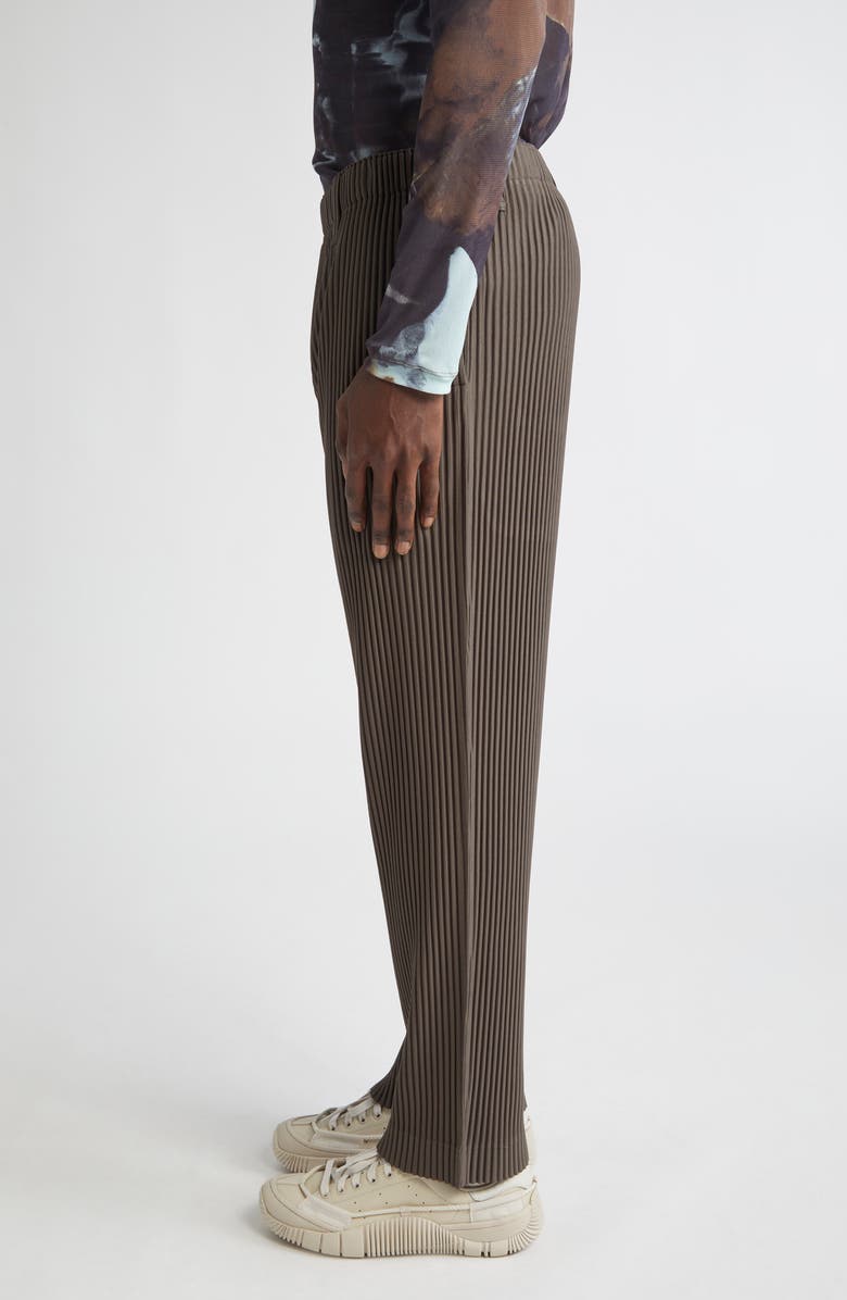 Homme Plissé Issey Miyake Tailored Pleats 2 Straight Leg Pants, Alternate, color, Mudstone Gray
