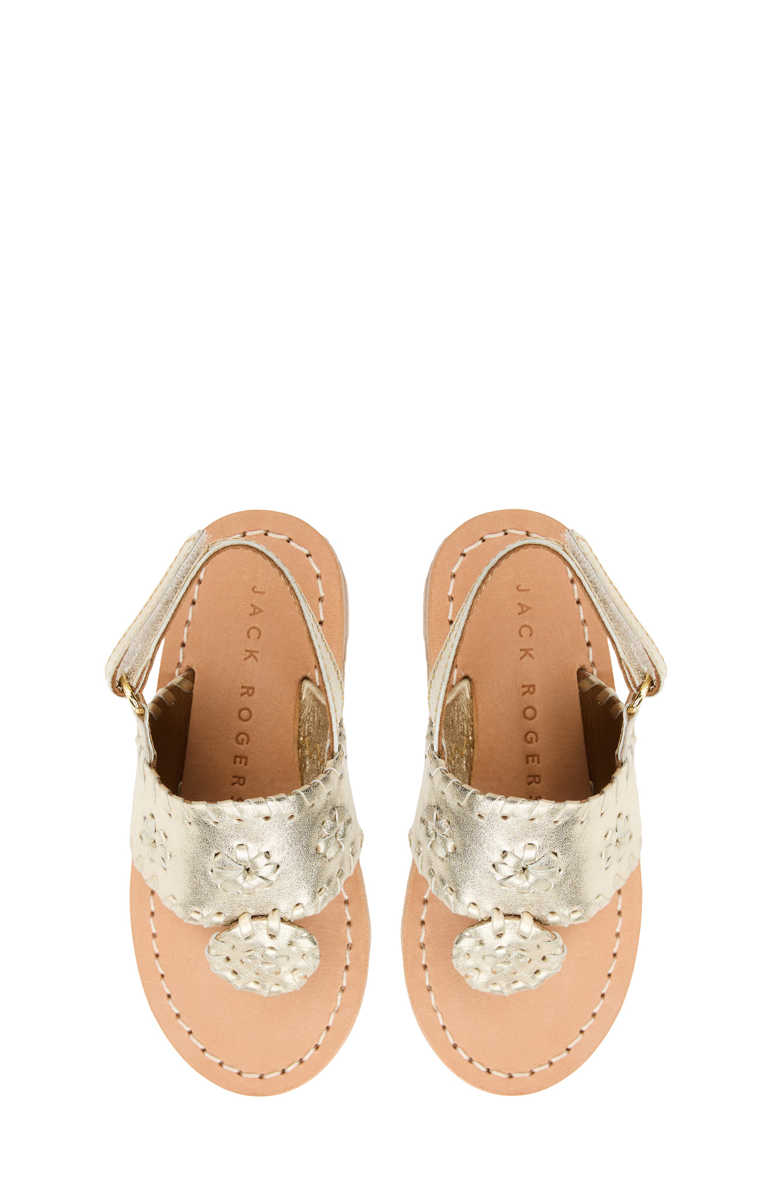 Jack Rogers Kids' Jacks Slingback Sandal, Alternate, color, Platinum