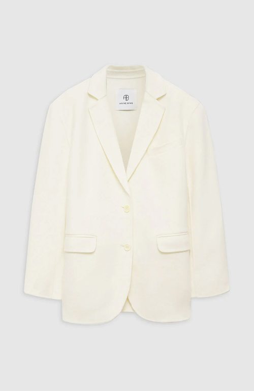 Anine Bing Quinn Blazer In White