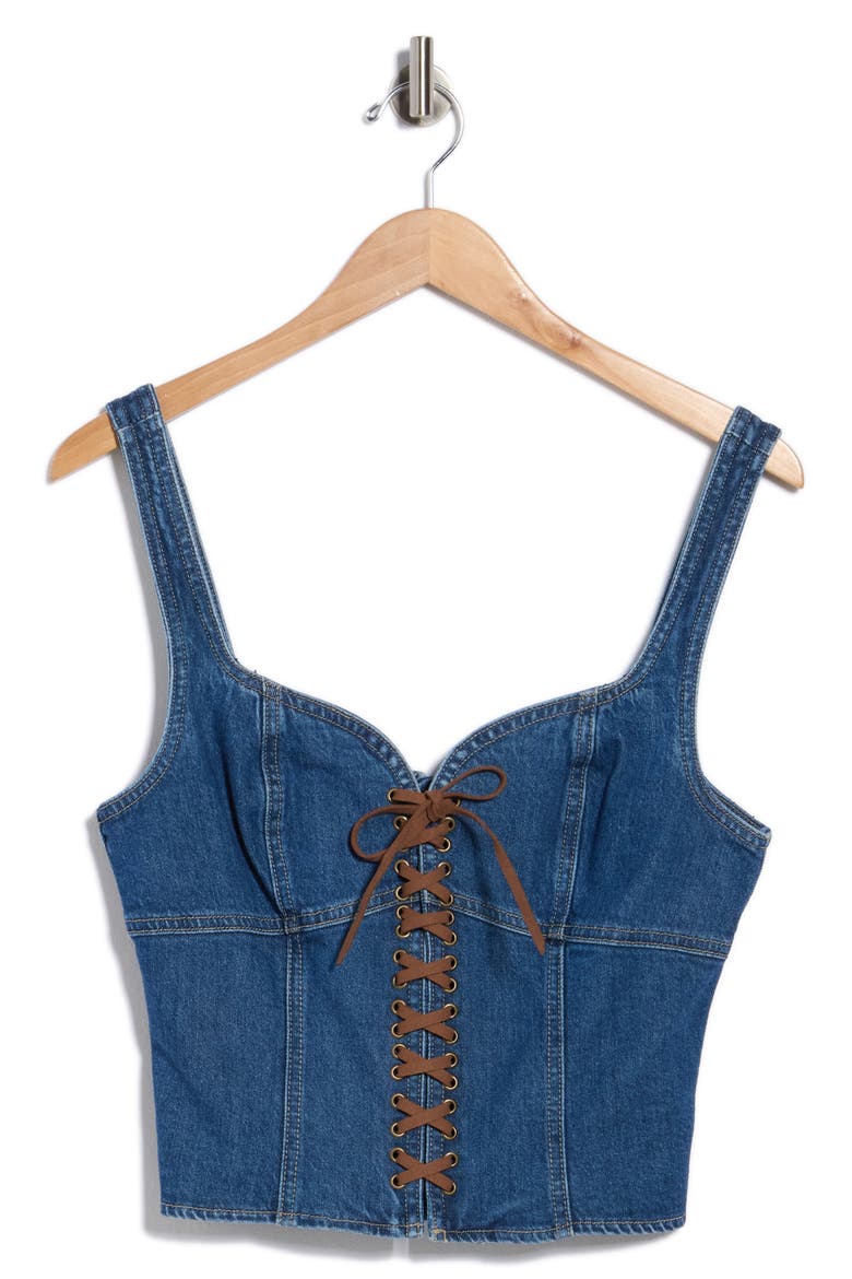 Nayeli Corset Tank, Main, color, REDFORD
