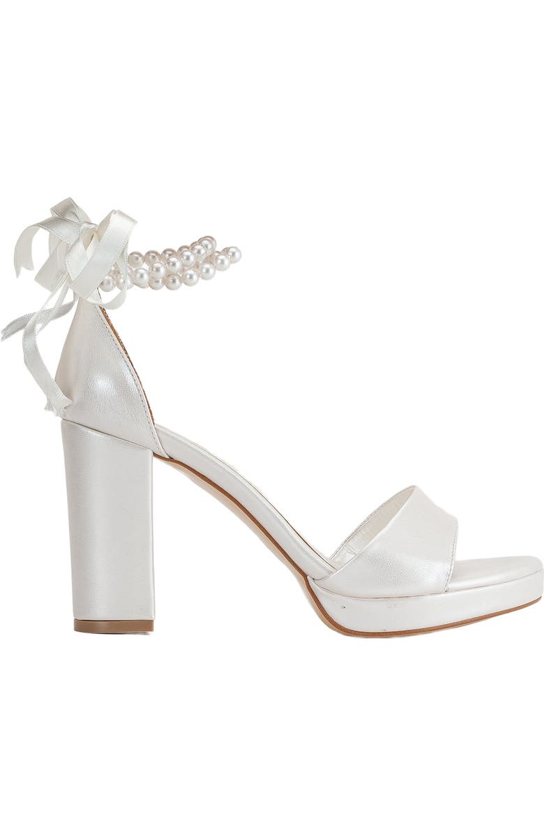 Forever & Always Shoes Renee Platform Sandals with Pearls, Alternate, color,