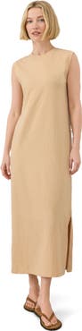 Pact Organic Cotton Soft-Slub Essential Muscle Tee Maxi Dress