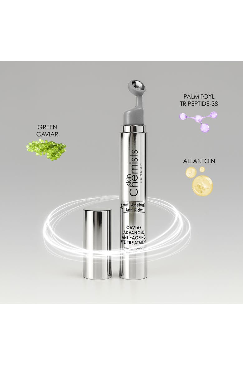 Caviar Advanced Anti-Aging Eye Treatment 15ml for Loss of Firmness, Fine Lines & Wrinkles, Alternate, color, White