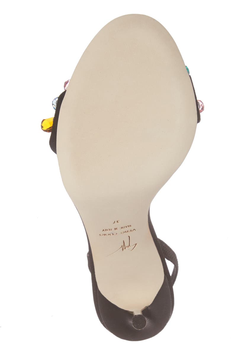 Giuseppe Zanotti Mistico Crystal Embellished Slingback Sandal, Alternate, color,