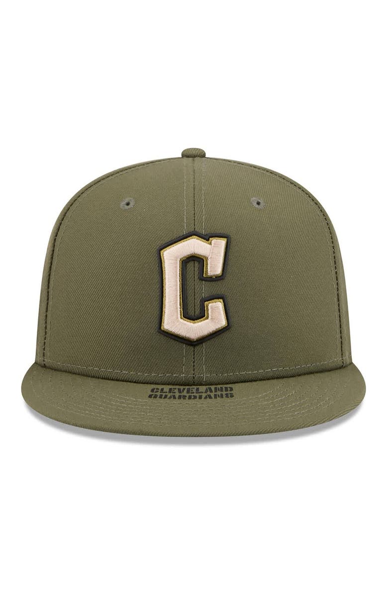 New Era Men's New Era  Olive Cleveland Guardians 2026 Armed Forces Day 59FIFTY Fitted Hat, Alternate, color, Olive