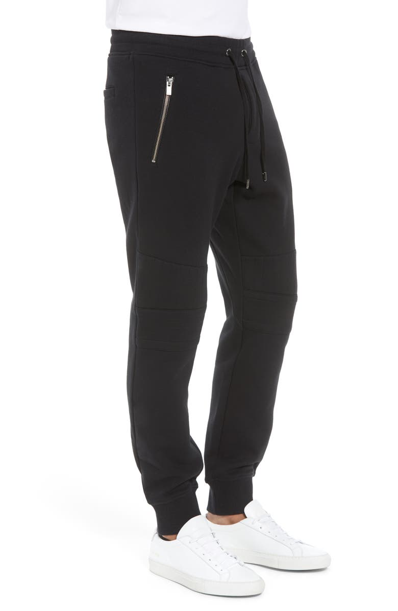 The Kooples Classic Slim Fit Fleece Joggers, Alternate, color,