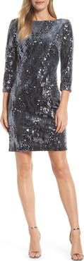 Eliza J Sequin Sheath Dress