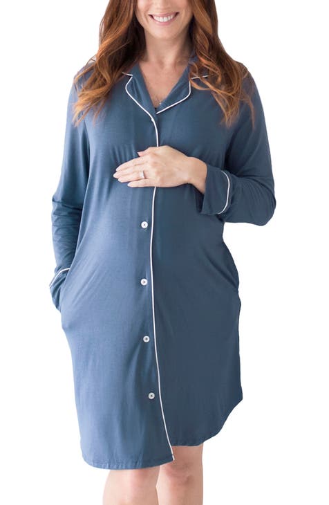 Nursing nightgown long sleeve hotsell