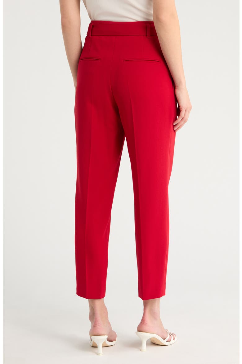 Tapiah Double D-Ring Belted Trousers, Alternate, color, BRIGHT RED