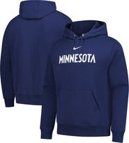 Nike Men's Nike Navy Minnesota Timberwolves Sportswear Essential Wordmark Club Hoodie