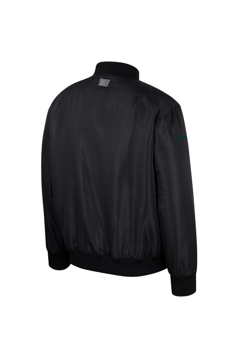Men's Colosseum  Black Michigan State Spartans Full-Zip Bomber Jacket, Alternate, color, Black