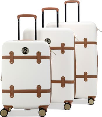 Badgley Mischka Collection Grace Hardshell 3-Piece Luggage Set ...