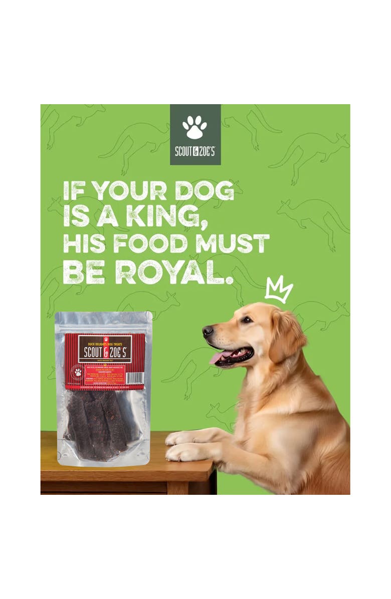 Scout & Zoe's Duck Delights Jerky, 4oz Dog Treats, Grain Free Pet Chew, Alternate, color, Multicolored