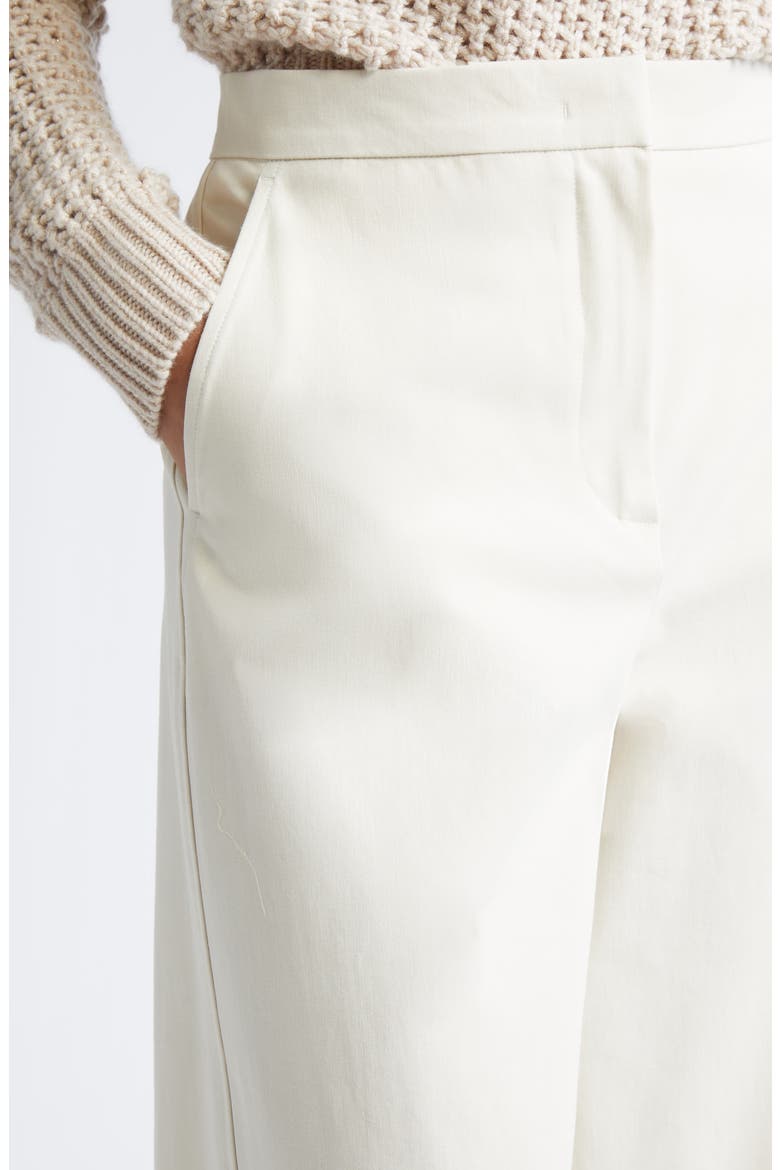 Dentice Stretch Cotton Twill Pants, Alternate, color, IVORY