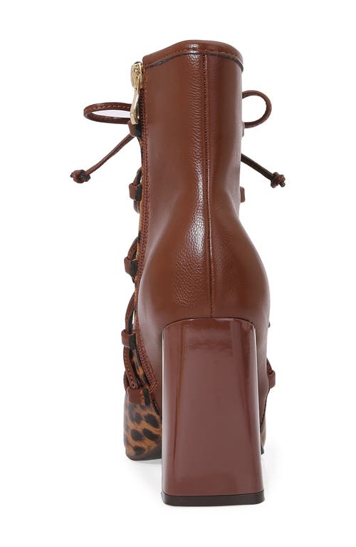 Ninety Union Farah Square Toe Bootie In Brown