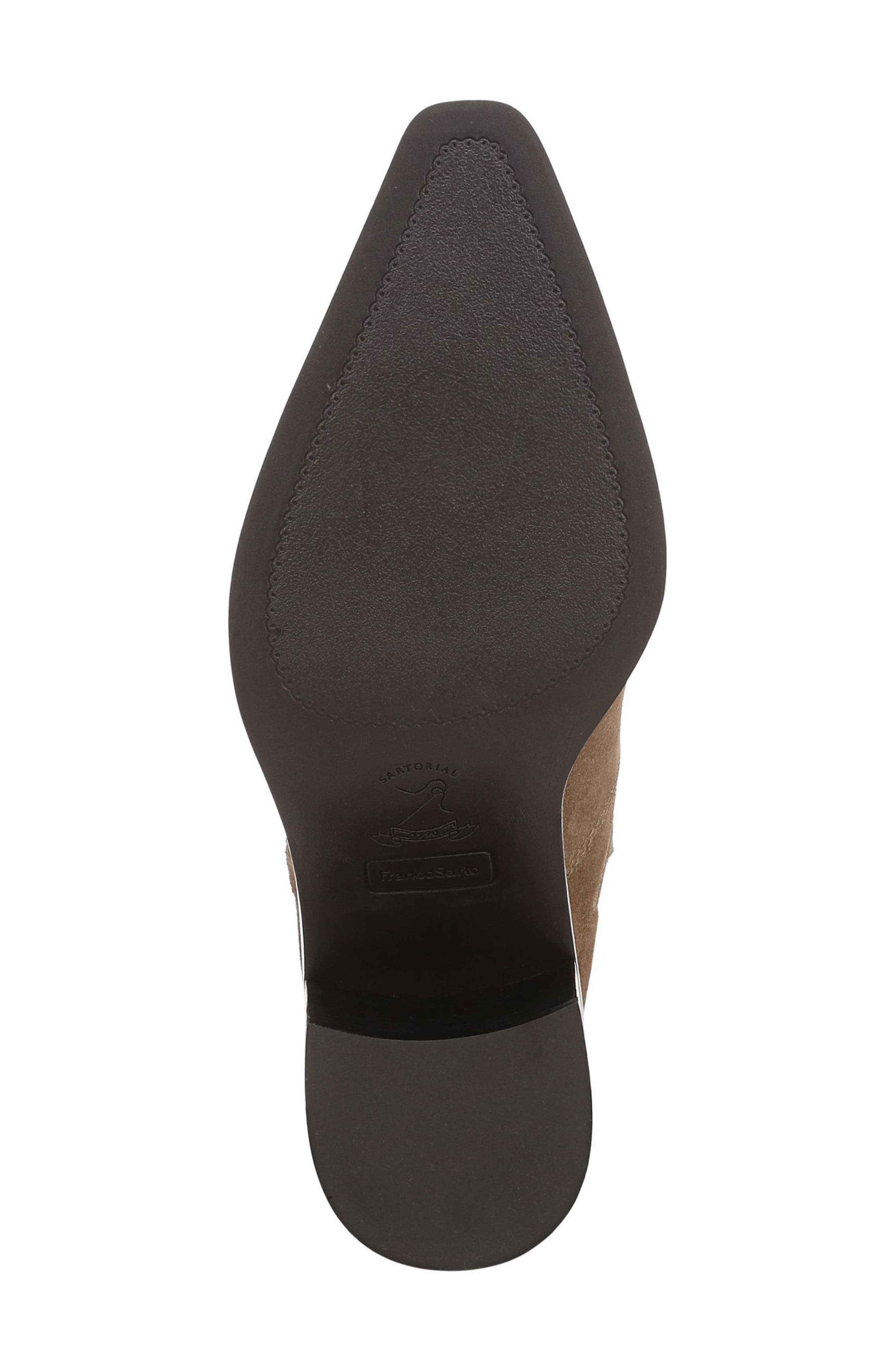 Laken Block Heel Bootie, Alternate, color, BROWN LEATHER