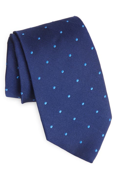 Polka Dot Silk Tie