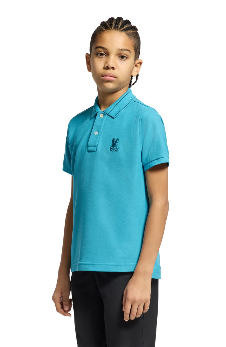 Psycho Bunny Kids' Ivins Pima Cotton Piqué Polo, Alternate, color,