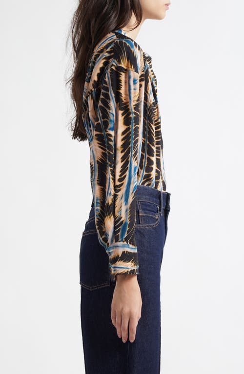 Ulla Johnson Nehir Printed Silk Blouse In River