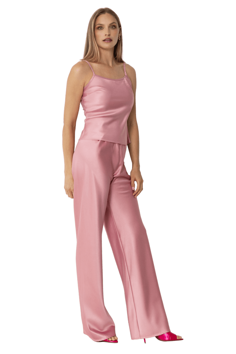 Olivette Satin Feel Top, Alternate, color, Blush Pink