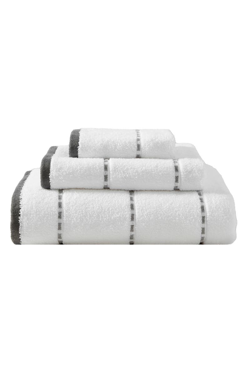 Tommy Bahama Ridley Solid 3-Piece Towel Set, Main, color, Dark Grey
