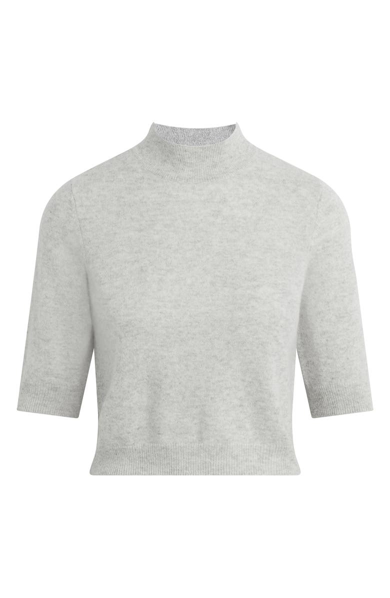Favorite Daughter The Bonnie Mock Neck Cashmere Sweater, Alternate, color, Light Heather Grey
