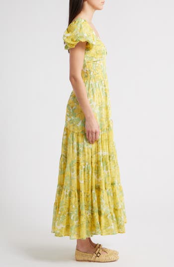 Sundrenched Floral Tiered Maxi Sundress