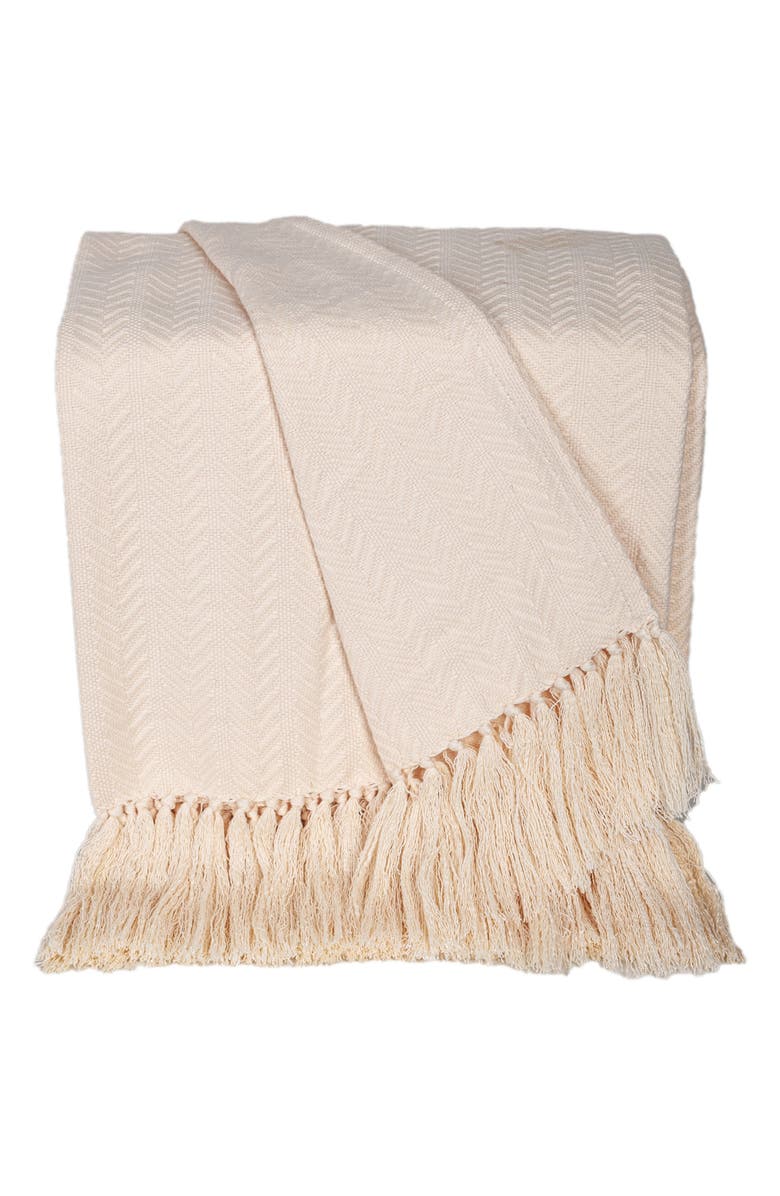 PARKLAND COLLECTION Airi Throw Blanket, Main, color, Cream