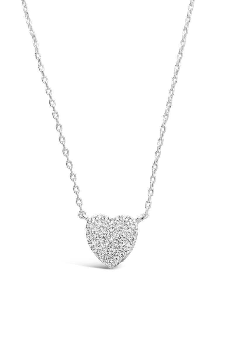 Sterling Forever Heart Pendant Necklace, Main, color,