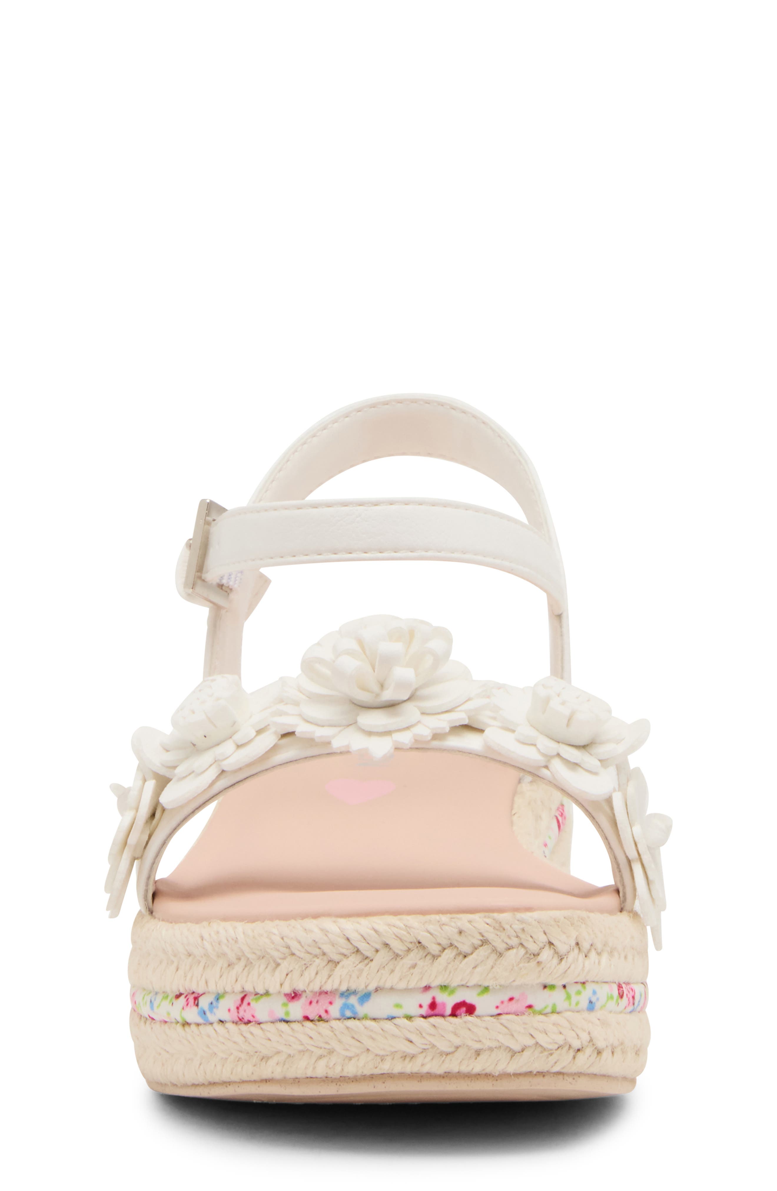 Steve Madden Kids' Dori Ankle Strap Sandal, Alternate, color, White