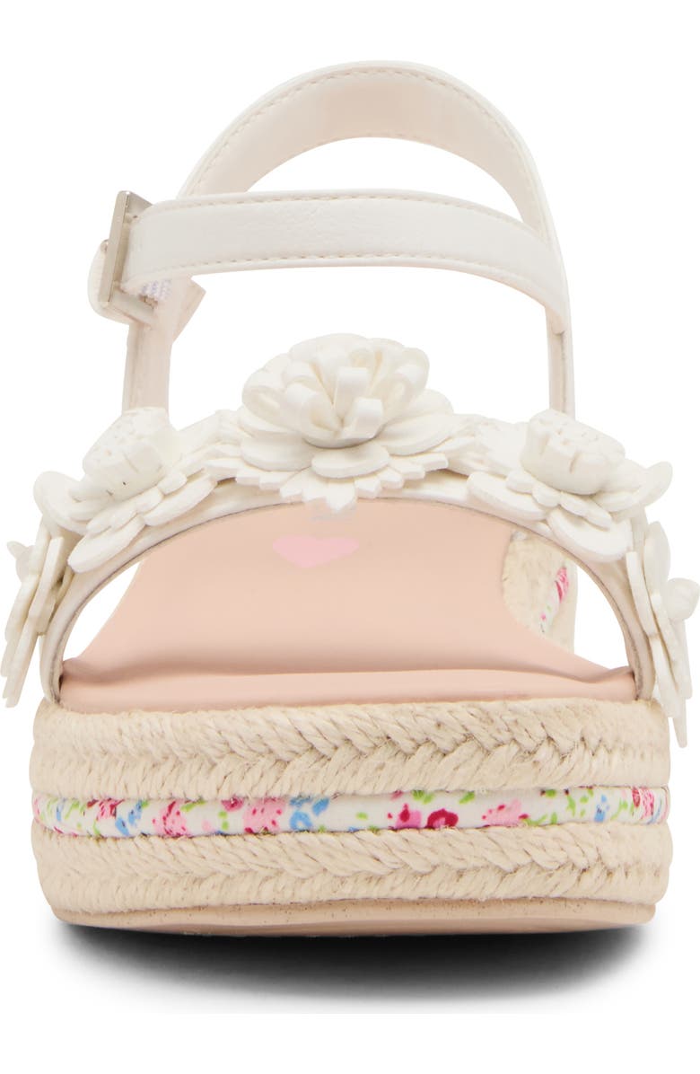 Steve Madden Kids' Dori Ankle Strap Sandal, Alternate, color, White