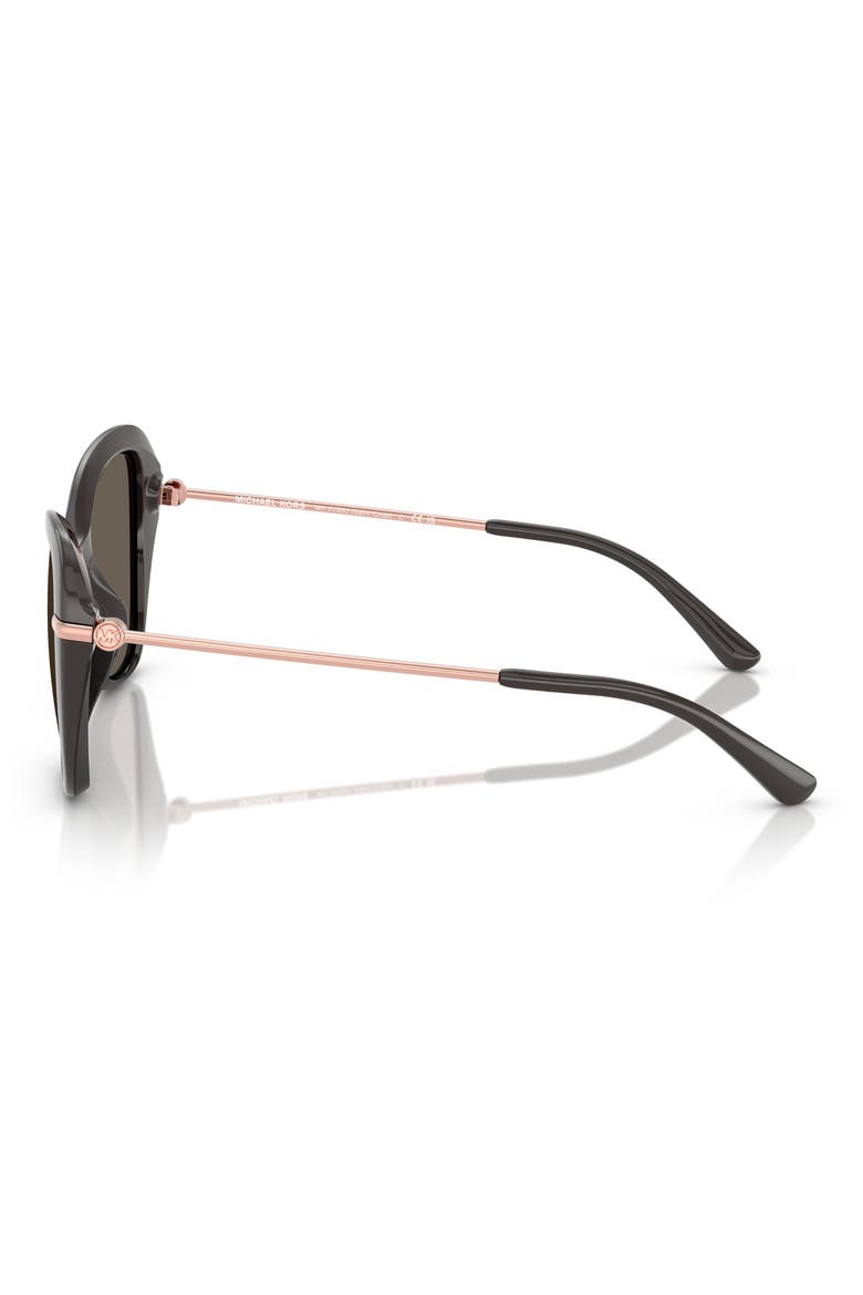 56mm Butterfly Sunglasses, Alternate, color, GREY
