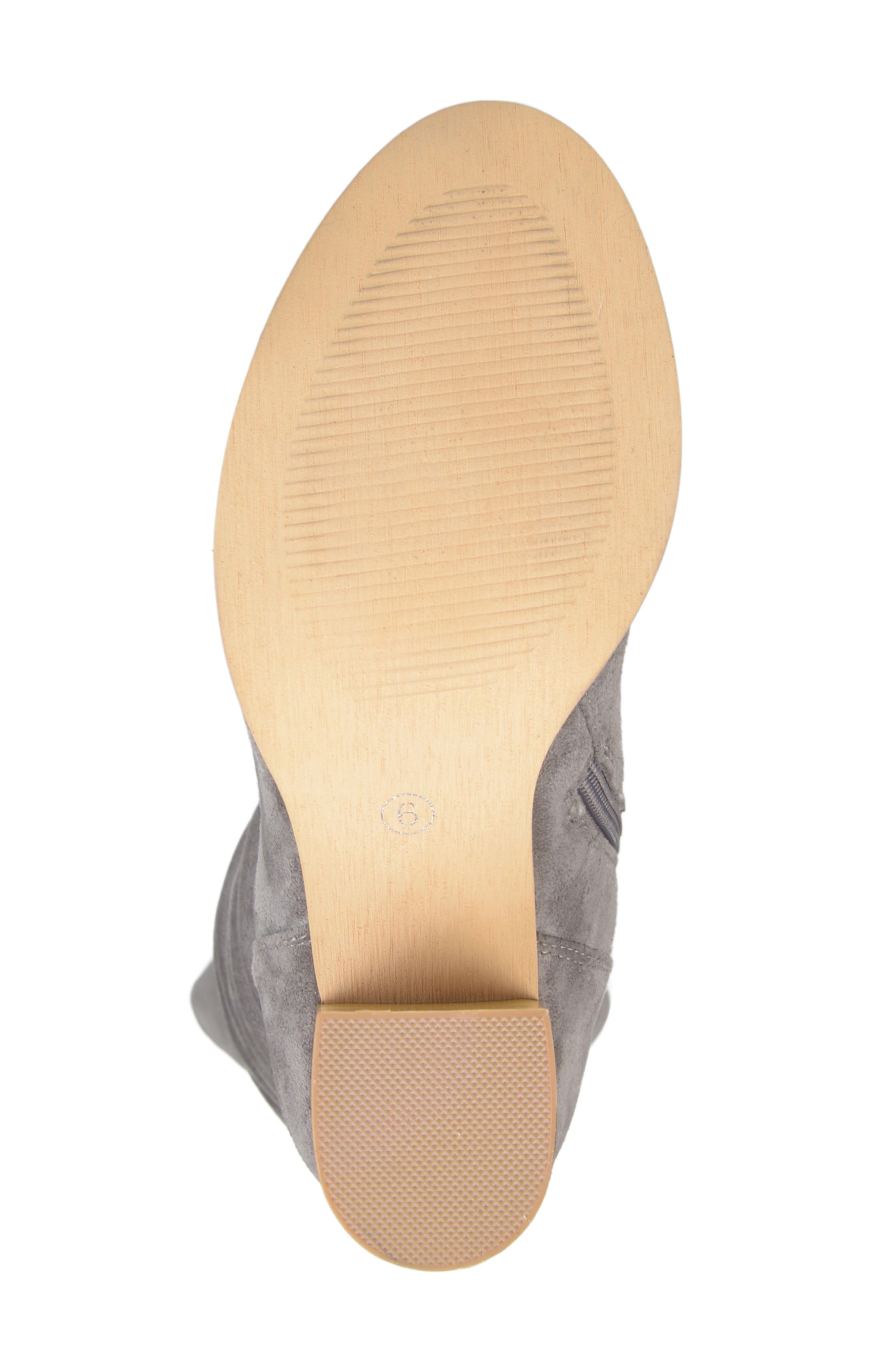 JOURNEE Kaison Ruched Tall Boot, Alternate, color, GREY