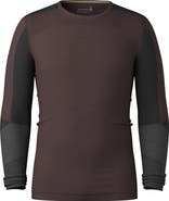 Smartwool Intraknit™ Thermal Merino Base Layer Colorblock Crewneck Long Sleeve Shirt