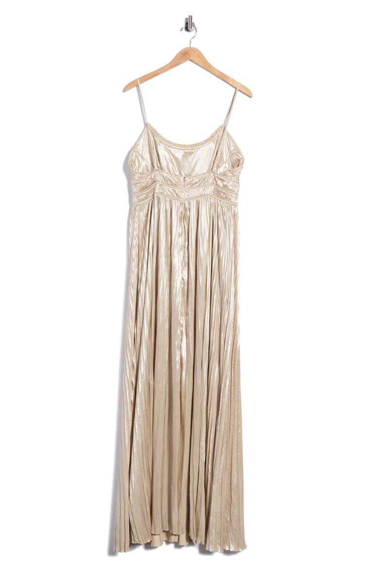 Reine Pleated Gown, Alternate, color, OPAL