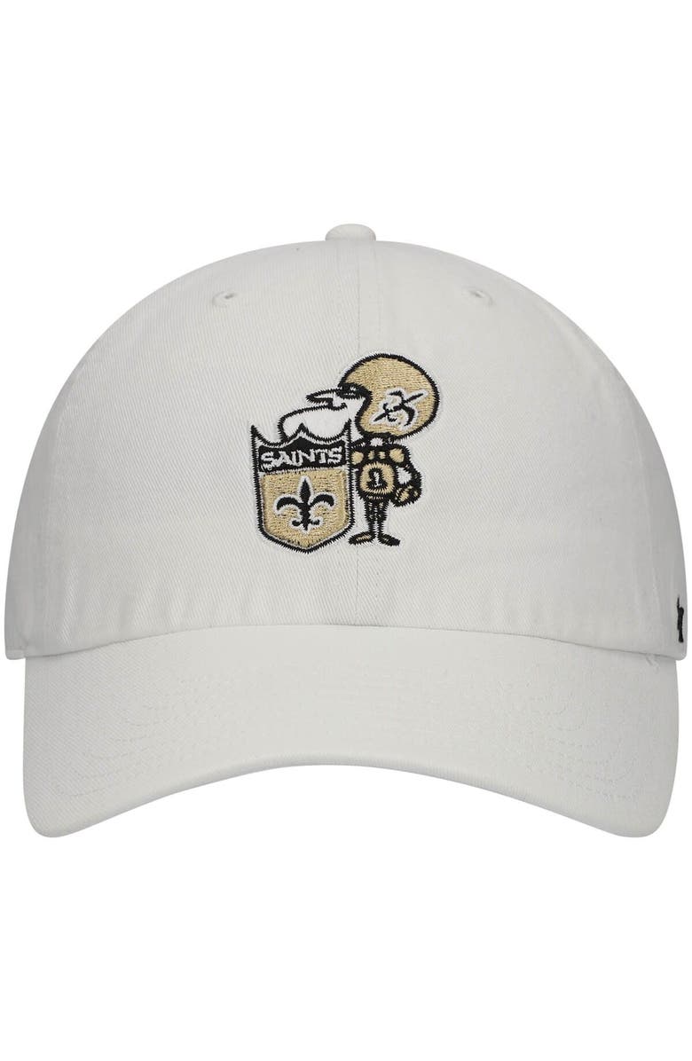 '47 Men's '47 White New Orleans Saints Clean Up Legacy Adjustable Hat, Alternate, color, White